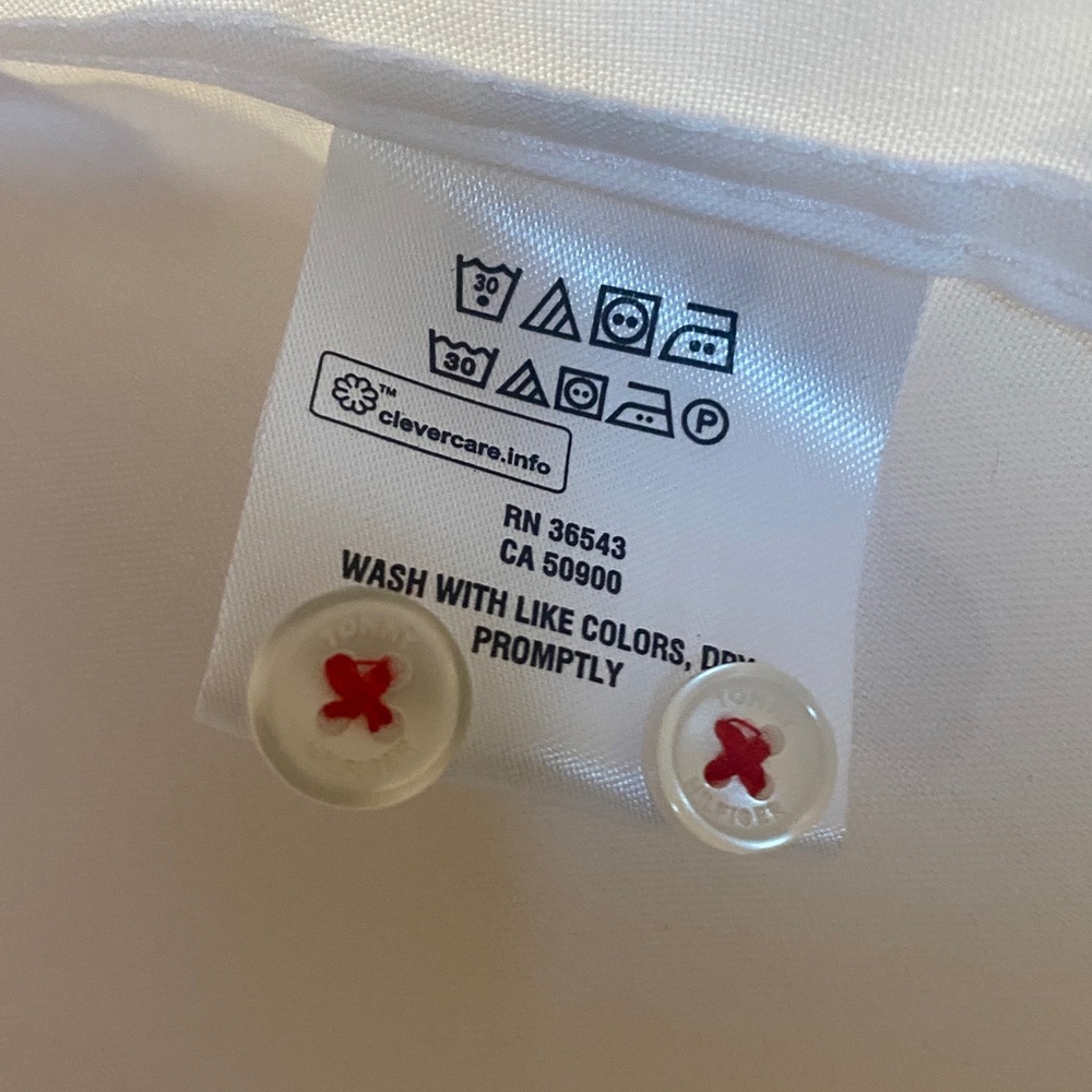 Tommy Hilfiger Men's White Dress Shirt 15.5x32/33 M - Picture 8 of 10